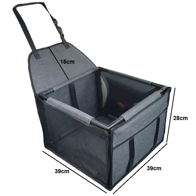 Waterproof Travel Dog Car Seat Cover & Carrier – Hammock Basket for Small & Medium Pets